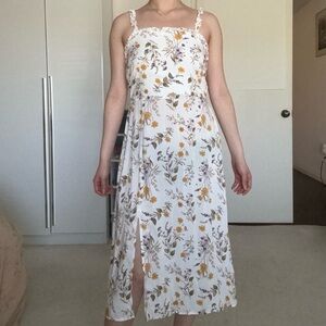 Francesca’s floral midi dress